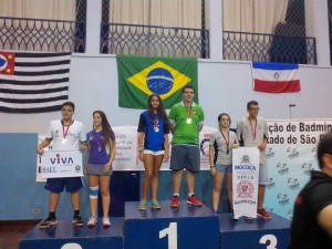 Giovanna Silvestre e Lucas Schiezari - Campeões da Dupla Mista Sub 17
