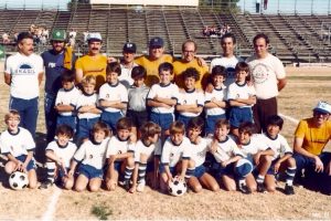 A equipe pinheirense, nos Estados Unidos, em 1980