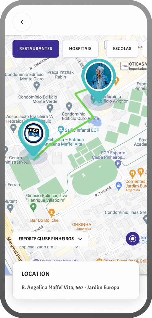 Acesse o mapa ou entre em contato